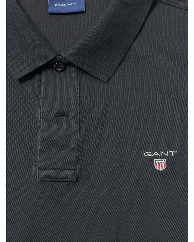 GANT Navy blue Slim Fit Cotton Polo Shirt