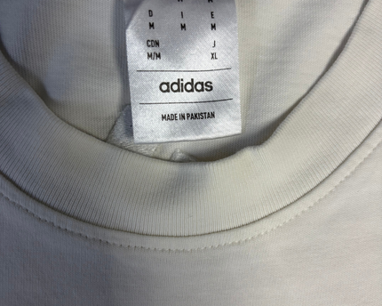 Adidas Cream Graphic Logo T-Shirt