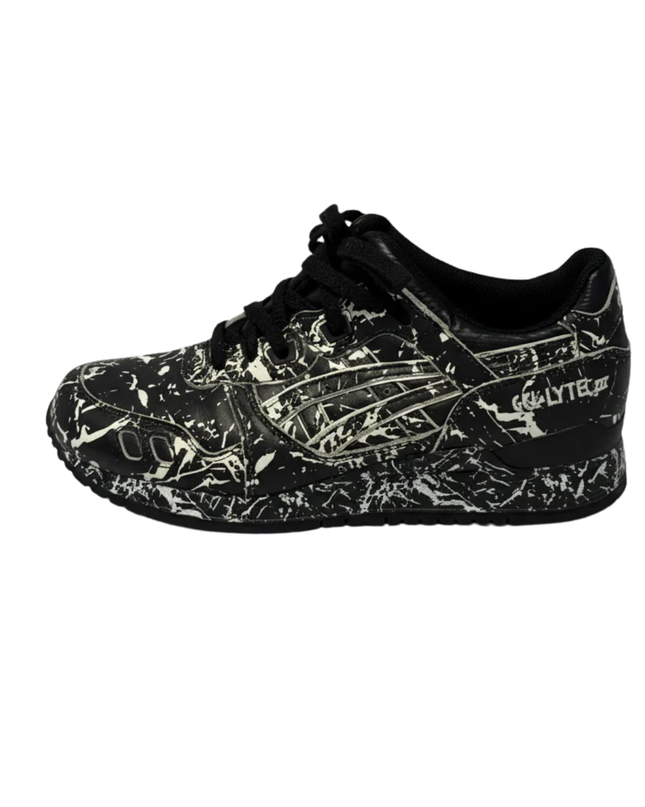 Asics Gel-Lyte III Black and White Marble Sneakers