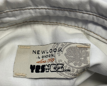 New Look Off-White Western Style Denim Shirt
