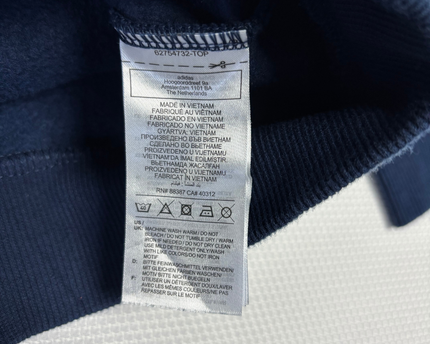 Adidas Navy Blue Graphic Worldwide Sport Hoodie