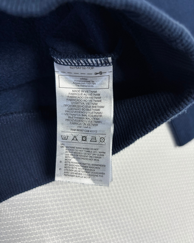Adidas Navy Blue Graphic Worldwide Sport Hoodie