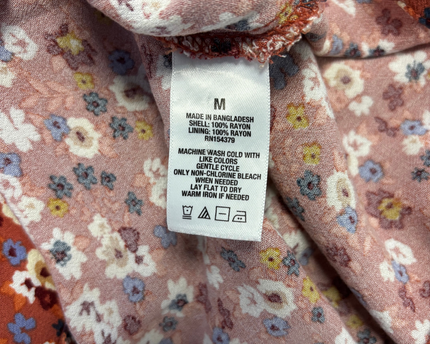 Aeropostale Terracotta Floral Cami Mini Dress