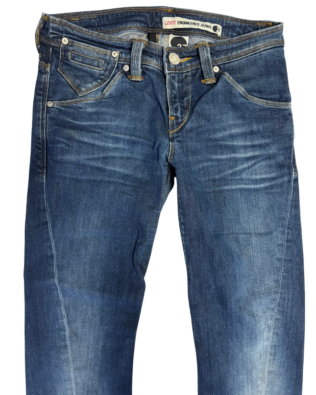 Levi's Blue Engineered Straight Leg Jeans