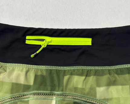 Lululemon Green Camo Pixelated Digital Print Sports Shorts