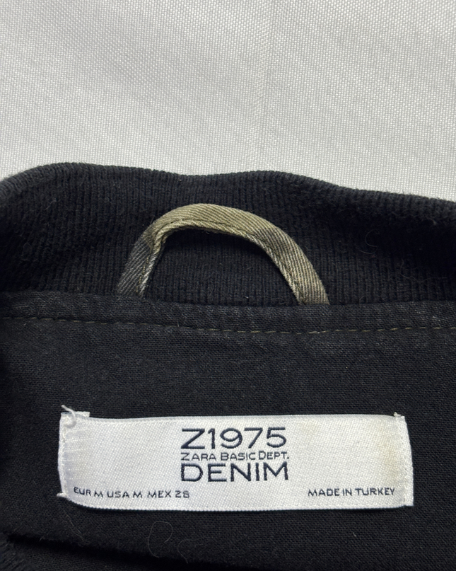Zara Camouflage Patchwork Bomber Jacket