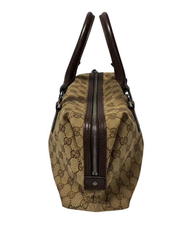 Gucci Brown GG Canvas Satchel Bag