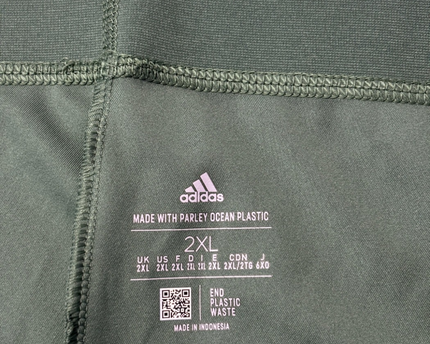 Adidas Green High-Waisted Padded Cycling Biker Shorts