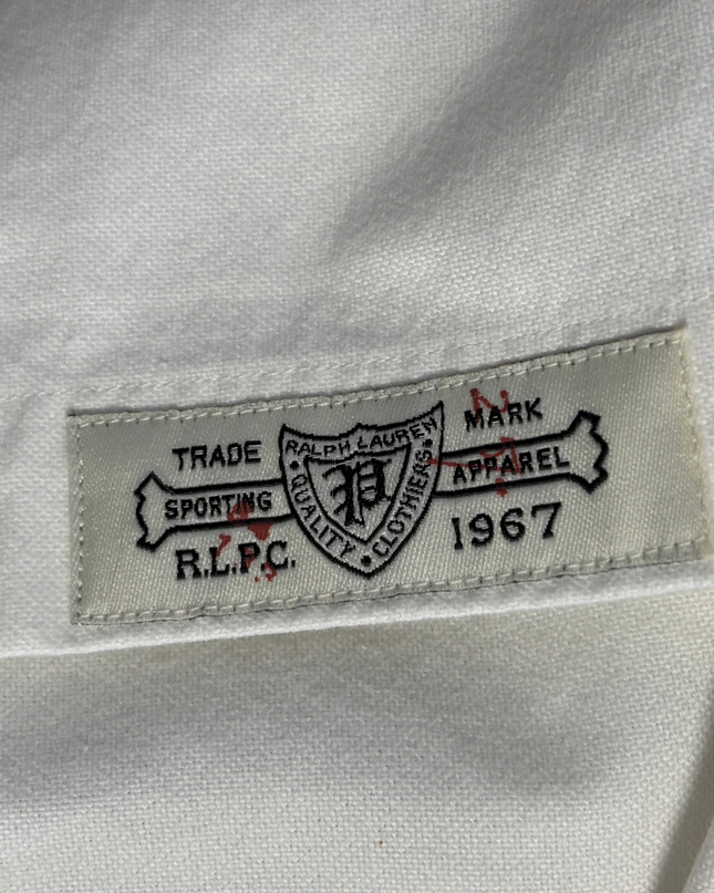 Ralph Lauren White Skull & Crossbones Classic Fit Shirt