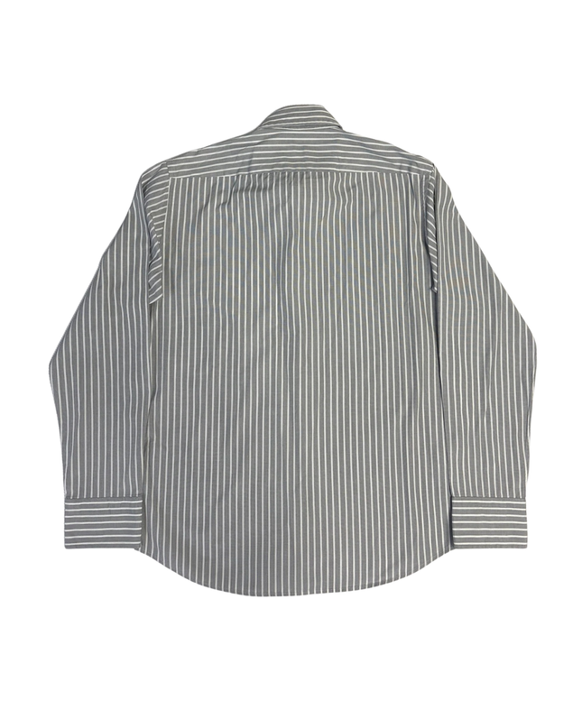BOSS Gray Striped Long Sleeve Shirt