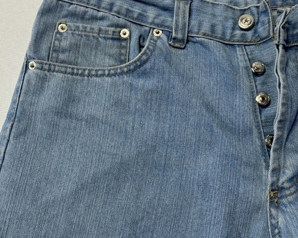 Levi's 501 Light Blue Straight Leg Button Fly Jeans