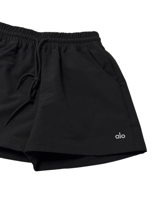 Alo Black Athletic Drawstring Shorts