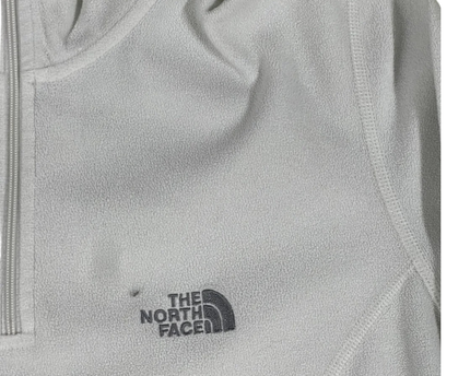 The North Face White Quarter-Zip TKA 100 Fleece Sweater