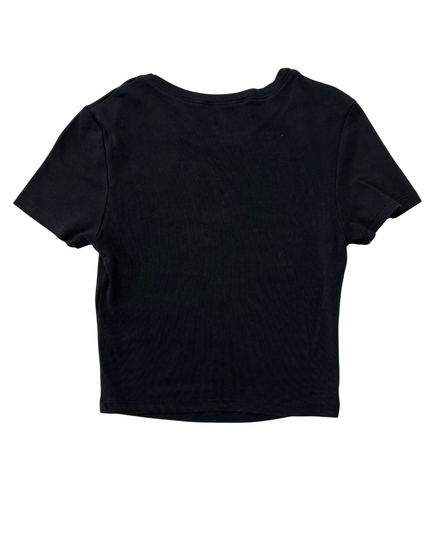 FB SISTER Black Star Graphic Crop Top