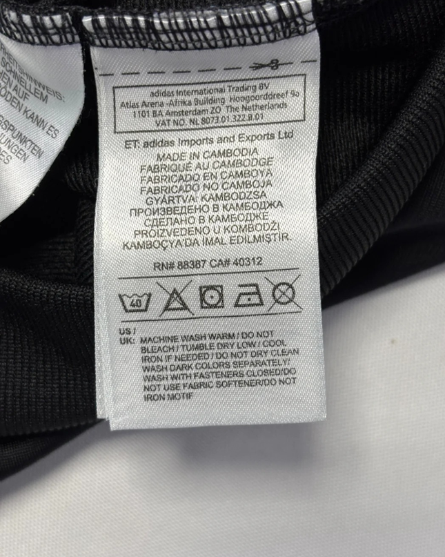 Adidas Black and Grey 3-Stripe Zip-Up Sports Jacket