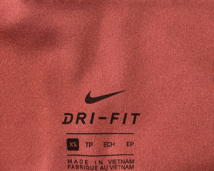 Nike Reddish Brown Dri-FIT Performance Leggings