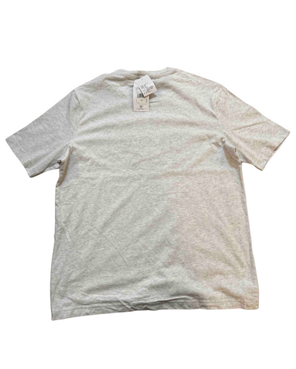 Reebok Vintage-Inspired Heather Grey Embroidered Logo T-Shirt - L | With Tags