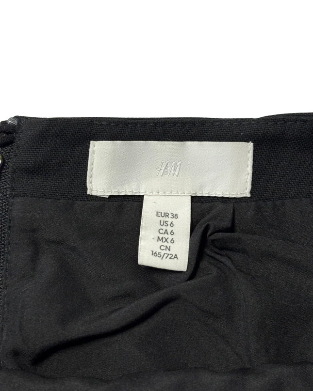 H&M Classic Black A-Line Mini Skirt