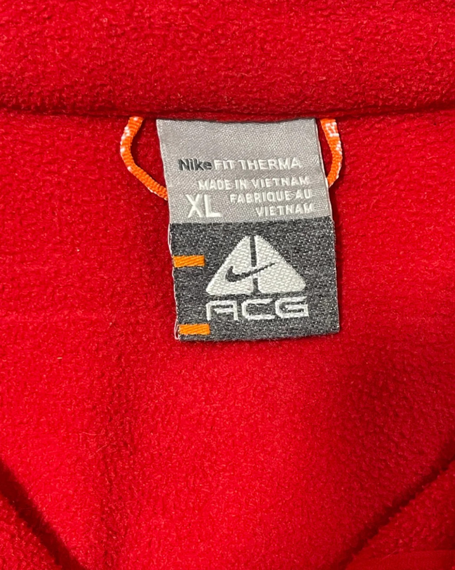 Nike ACG Red Full-Zip Fleece Jacket