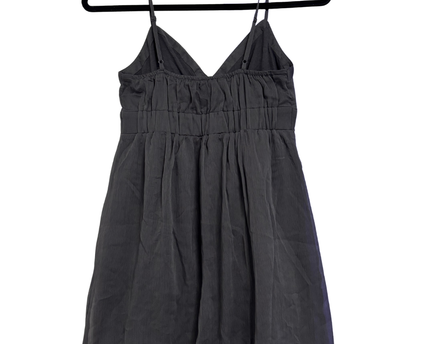 American Eagle Black Empire Waist Chiffon Mini Dress