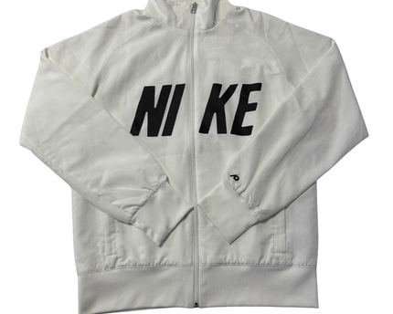 Nike White Athletic Dept. Full-Zip Sports Jacket
