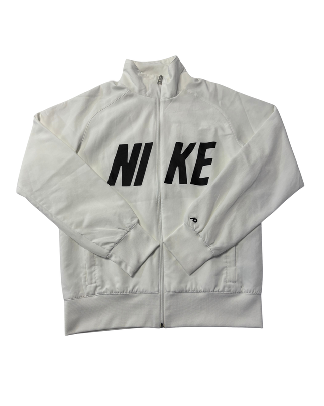 Nike White Athletic Dept. Full-Zip Sports Jacket