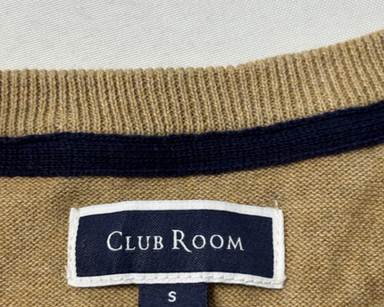 Club Room Tan/Navy/Grey Striped Sweater