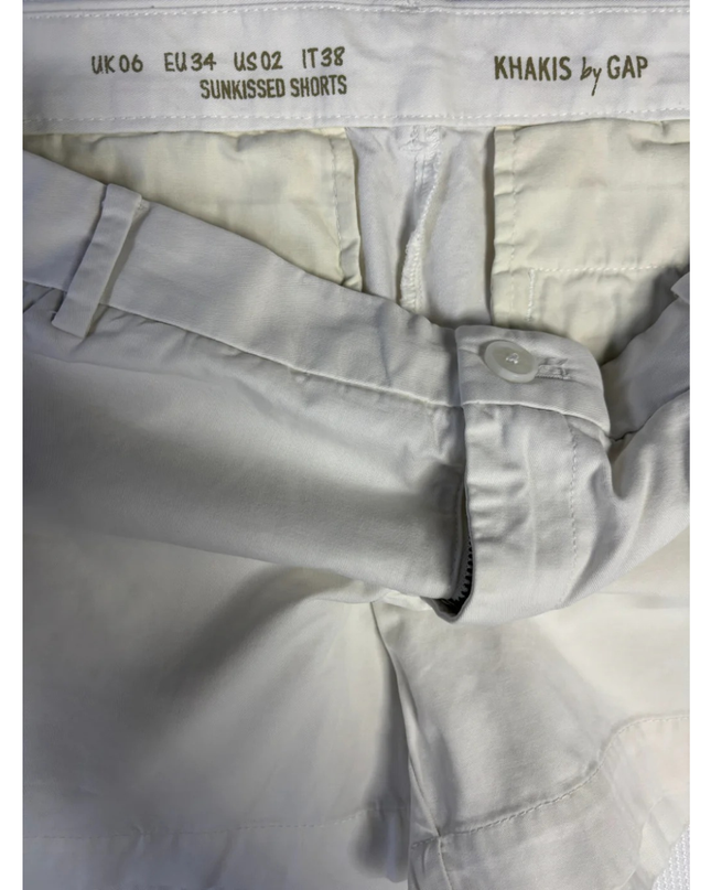 GAP White Sunkissed Cotton Chino Shorts