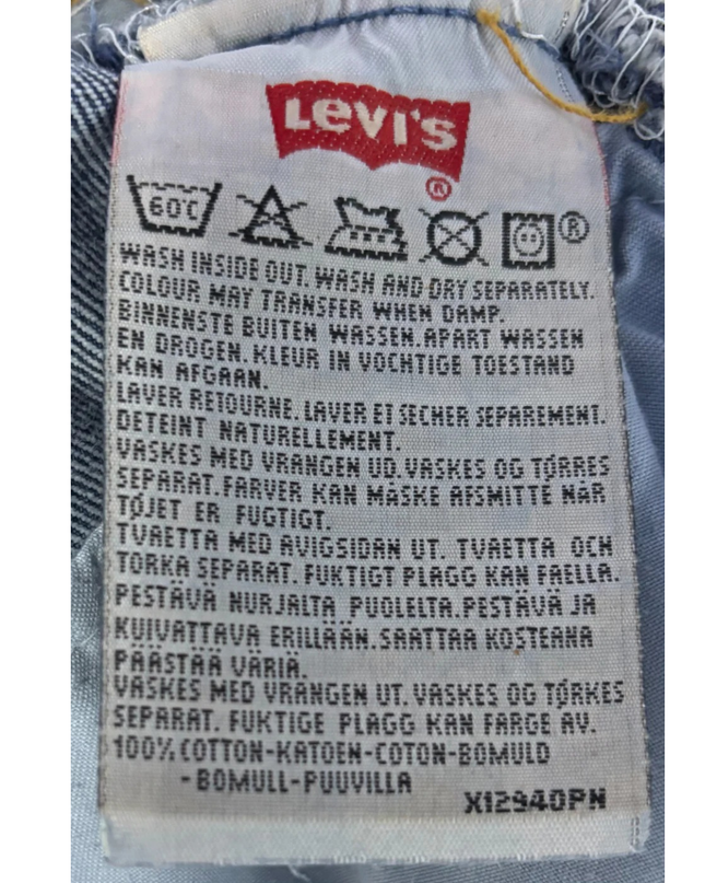 Levi's 501 Straight Leg Dark Blue Vintage Jeans