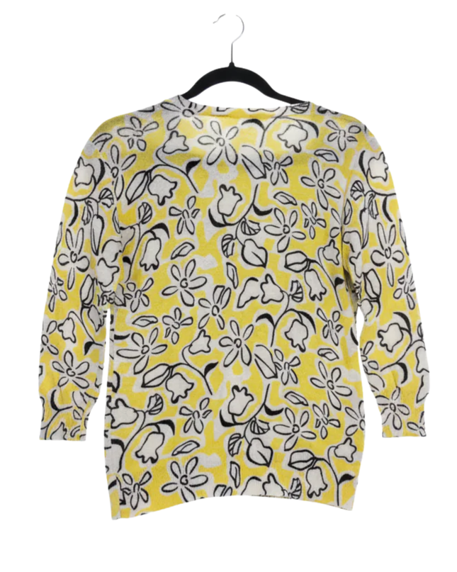 French Connection Yellow/Floral Cardigan