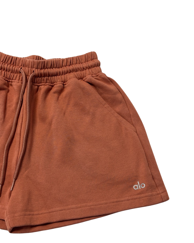 Alo Terracotta High-Waist Sweat Shorts