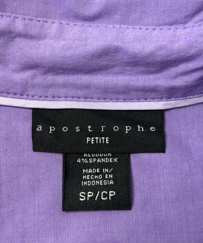 Apostrophe Purple Long Sleeve Button Down Shirt