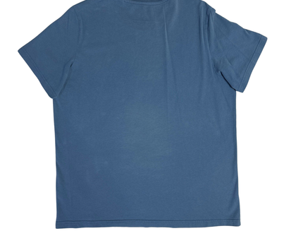 Adidas Blue Floral Logo T-Shirt