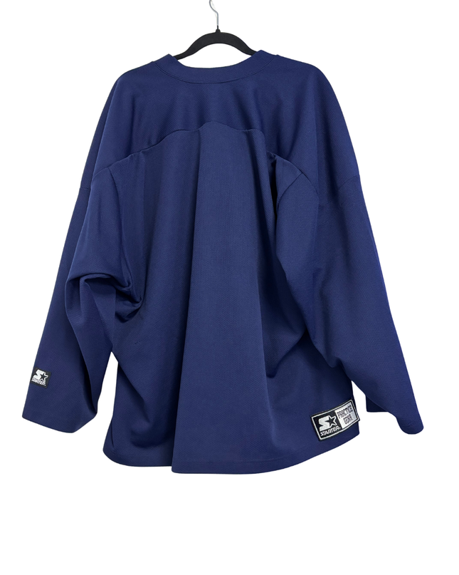Starter Navy Blue Columbus Blue Jackets Hockey Jersey