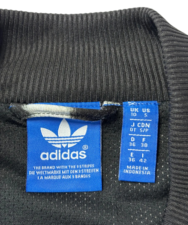 Adidas Black and White Zebra Print Track Jacket