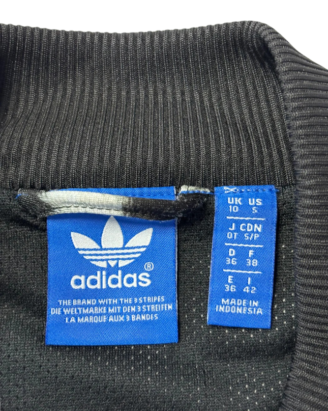 Adidas Black and White Zebra Print Track Jacket