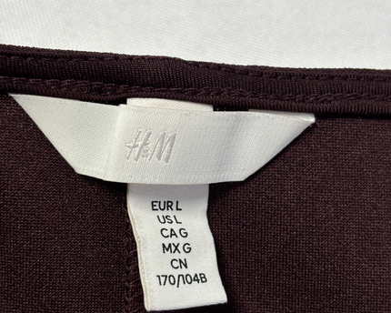 H&M Dark Purple Button-Front V-Neck Sleeveless Vest