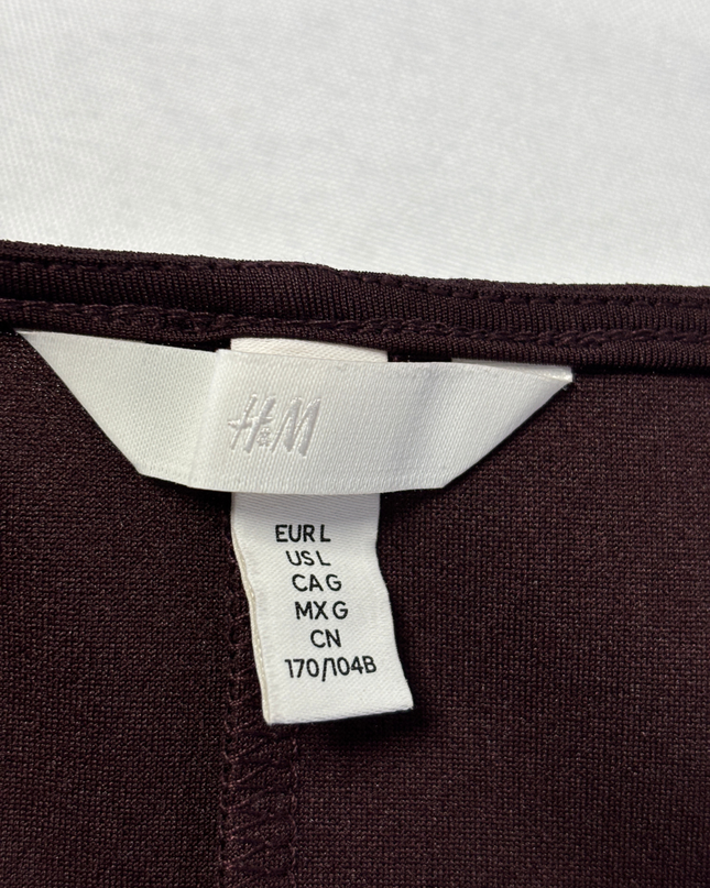 H&M Dark Purple Button-Front V-Neck Sleeveless Vest
