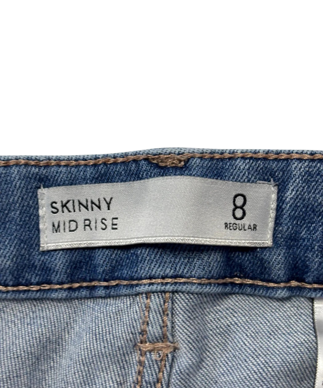 Next Blue Skinny Mid Rise Jeans