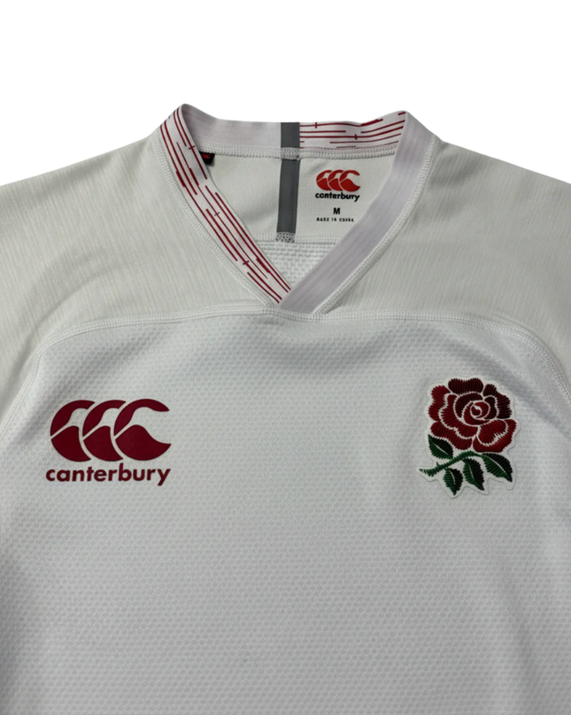 Canterbury White England Rugby V-Neck Performance Jersey