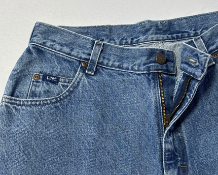 Lee High-Waisted Blue Tapered Leg Jeans