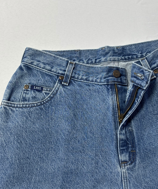 Lee High-Waisted Blue Tapered Leg Jeans