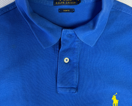 Polo Ralph Lauren Blue Slim Fit Piqué Polo Shirt