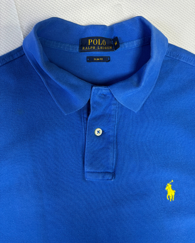 Polo Ralph Lauren Blue Slim Fit Piqué Polo Shirt