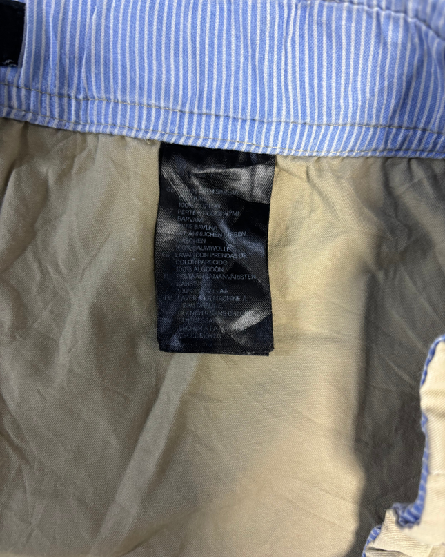 H&M Khaki Elastic Waist Utility Cotton Skirt