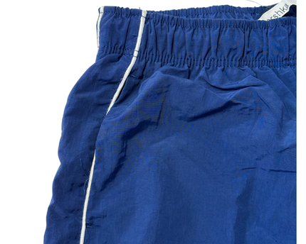 Bershka Blue Wide-Leg Sporty Track Pants