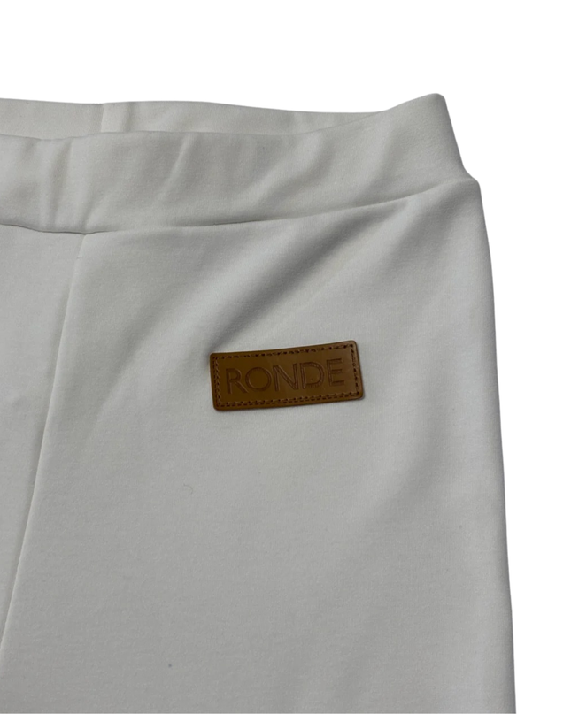 RONDE Sleek White High-Waisted Performance Leggings