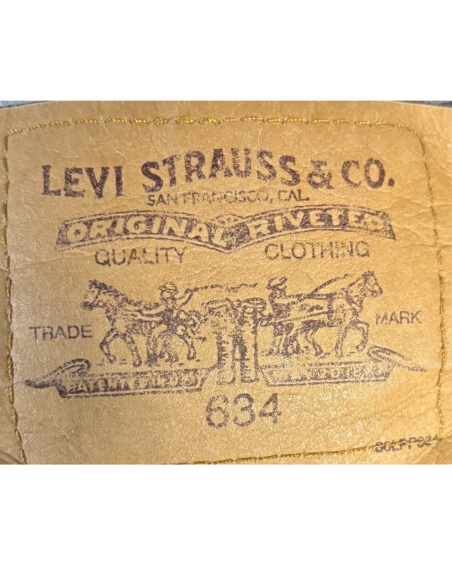 Levi's Black Vintage 634 Orange Tab Cut-Off Denim Shorts