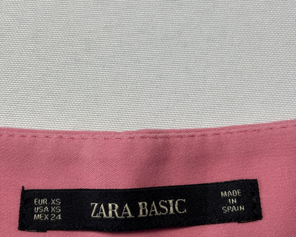 Zara Basic Pink High-Waisted Tailored Shorts