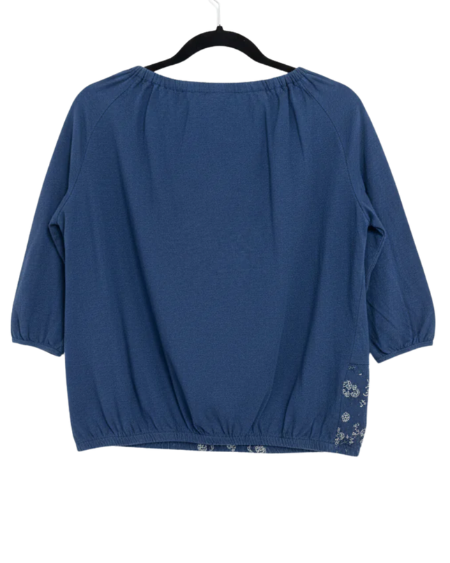 REDTAG Blue Embroidered Boho Blouse